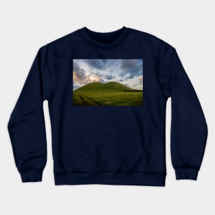 Golden hour at Mount Elephant, Derrinallum, Victoria, Australia Crewneck Sweatshirt